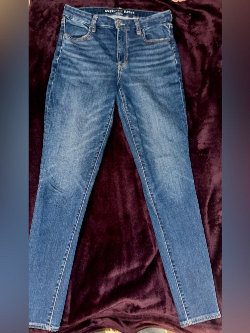 American Eagle Curvy high rise jeggjng dark blue Jeans